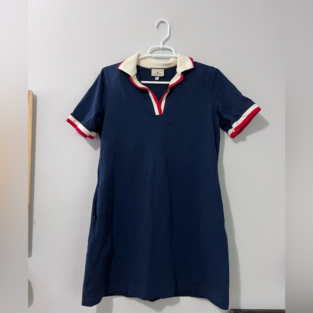 Tuckernuck Midnight Navy Hutton Polo Dress
